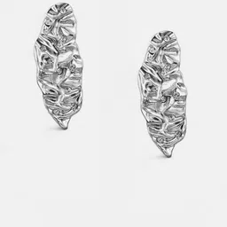 SOHI Set Of 2 Silver-Plated Contemporary Soiree Artificial Stones Studded Drop Earrings image 3