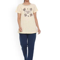 WOOL 4U Women Printed Night suit-image-24