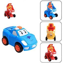 New Pinch Combo of Push Pull Back Action Robot Car and Plane Toy Racing Car & Plane Push Back Bump & Go Toy Set - Red image 5