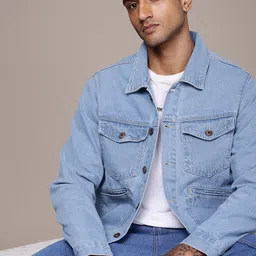 The Roadster Life Co. Pure Cotton Denim Truckers Jacket-image-30