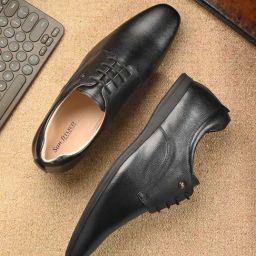 San Frissco Men's Black Derby Shoes-picture-18