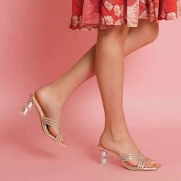 Sherrif Women's Golden Casual Sandals-image-83