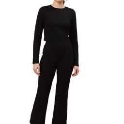 Strong & Brave Black Blended Regular Fit Co-Ord Set-image-45