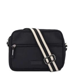 Fastrack Black Faux Leather Solid Sling Handbag-image-83