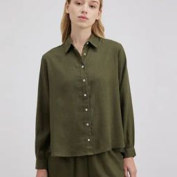 Pepe Jeans Olive Full Sleeve Shirt-image-42