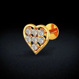 Joyalukkas 22k Love Gold Nosepin for Women-image-34
