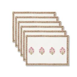 Fabindia Lavanya Green Cotton Table Linen-Placemats-image-56