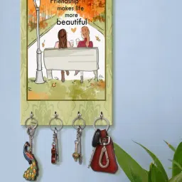 999Store Multicolour MDF  Key Holder - Set of 1-5