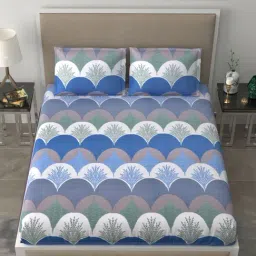 Living Roots Multicolor Jaipuri Printed Cotton Bed Sheet with 2 Pillow Cover-image-87