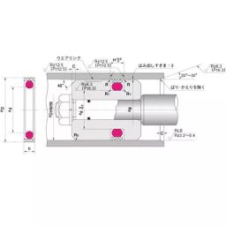 NOK φ116x130 mm SPGO Type PTFE + Nitrile Rubber Sealing Gasket, SPGO 116 130 6.3-image-20