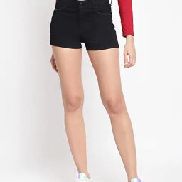 Belliskey Black Regular Fit Shorts-image-55