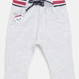 Chicco Kids Light Grey Textured Pants-24