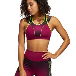 Adidas Pink Non Wired Padded DNT RST SPT Sports Bra-image-74