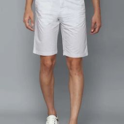 Allen Solly Grey Cotton Slim Fit Printed Shorts-image-12