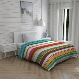 Boutique Living Rasta Rhymes Printed Multicolor 146 TC Cotton Queen Comforter-image-67