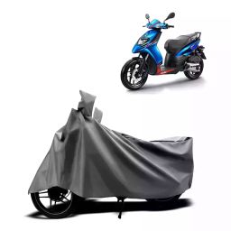 Auto Pearl Two Wheeler Cover with Bag for Aprilia SR 125, Silver-picture-2