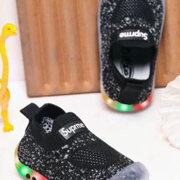 KATS Kids Black Slip-On Shoes-82