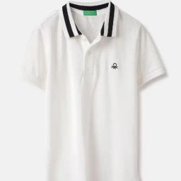 United Colors of Benetton Kids White Cotton Tshirt-image-36