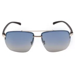 Equal Blue Square Unisex Sunglasses-image-8