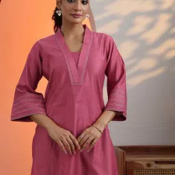 Libas Peach Straight Fit Kurti-picture-19