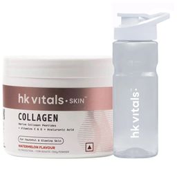 HealthKart HK Vitals Skin Radiance Collagen 100g Watermelon & Sipper Combo-16