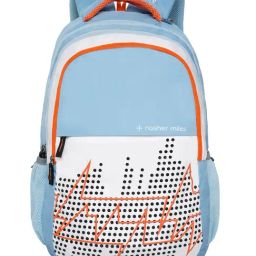 Nasher Miles Light Blue Pulse Printed Backpack-image-67