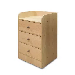 Kawachi Wooden Multipurpose Side Table With Drawer For Bed Room, Living Room, KW23-Beige-BD-image-1