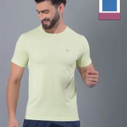 Force NXT Green & Blue Regular Fit Sports T-Shirt - Pack Of 2-image-3