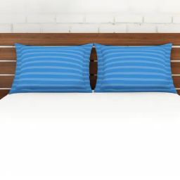 Spaces Stripes Blue 210 TC Cotton Pillow Cover - Set of 2-image-31