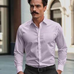The Formal Club Dusty Rose Giza Cotton Smart Fit Shirt-image-62
