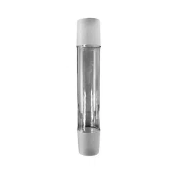 ABGIL Ground Joint Plain Shank Doube Cone Both End B14 Transparent Borosilicate Glass Length 135 mm, GJ-T-425-02-17