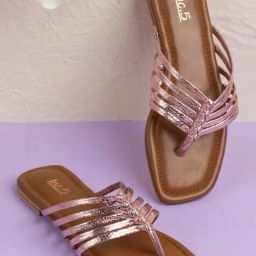 Inc.5 Women's Rose Gold Thong Sandals-image-74
