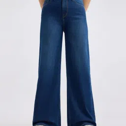 Pepe Jeans Blue Wide Leg Fit High Rise Jeans-picture-25