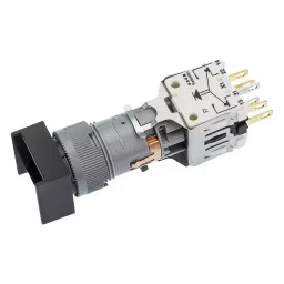 EAO PB SWITCH, 55MM, 1NC/1NO, 250VAC, 5A, 901F-000-00+200-4000-00-40
