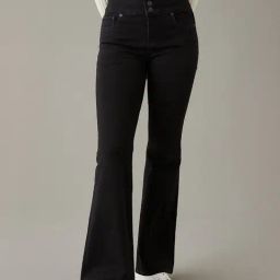 American Eagle Outfitters Black Mid Rise Jeans-picture-2