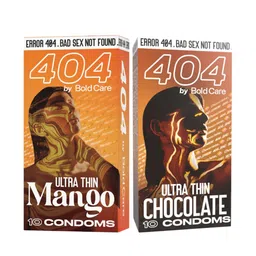 Bold Care Set Of 2 Ultra Thin Mango & Chocolate Flavored Condoms - 10 Pcs Each-9