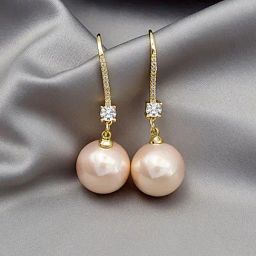 Peora Stylish Gold-Plated American Diamond & Beads Drop Earring-0