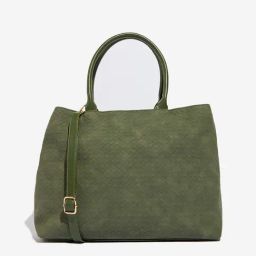 Westside Olive Textured Tote Bag-39