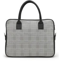 Thomas Scott Grey Textured Medium Laptop Bag image 2