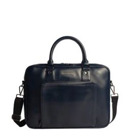 Gauge Machine Navy PU Medium Laptop Messenger Bag-image-31