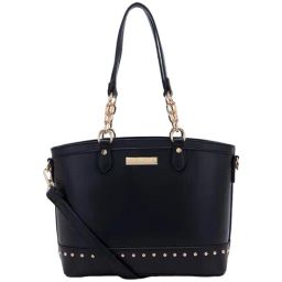 Giordano Black Rivets Medium Shoulder Bag-47