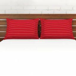 Spaces Stripes Red 210 TC Cotton Pillow Cover - Set of 2-image-10