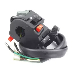 Uno Minda Handle Bar Switch - Left Hand Side with Kick Start - 5 Pin White Coupler, 3 Bullet Terminals for Yamaha Libero/Libero Variant/Gladiator (SW-0657G)-3