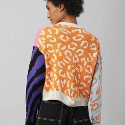 Only Multicolor Printed Pullover image 2