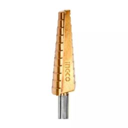 Ingco 10-20 mm Size Titanium Coating Step Drill Bit, AKSDS102033-18