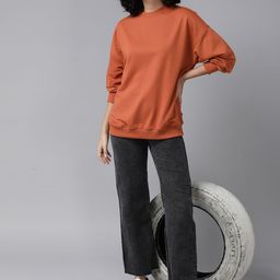 The Roadster Lifestyle Co. Longline Drop-Shoulder Oversized Sweatshirt-image-86