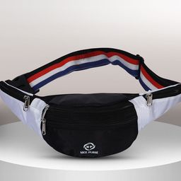 NICE PURSE Men Textured Water Resistance Waist Pouch-1