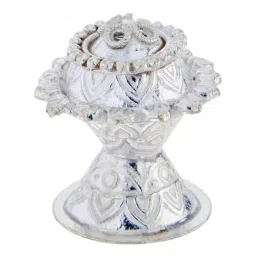 Sri Jagdamba Pearls 0.8 Silver Agarbatti Stand-image-83