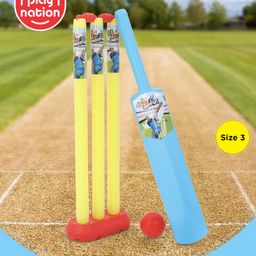 PlayNation Cricket Set - Yellow Blue-24