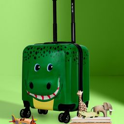 Nasher Miles Hard Case Trolley Bag Tic Tac Toe Zoo Crocodile - 17 Inches-26